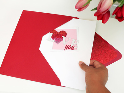 Giant Envelope Liners for Valentine's Day