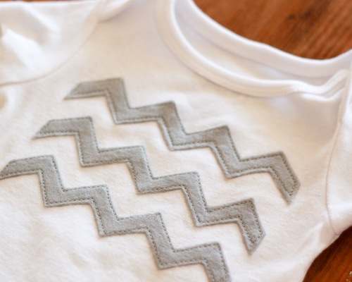 Felt Chevron Stripes Applique