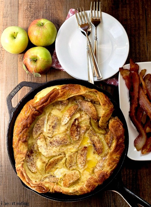 Caramelized Apple German Pancake