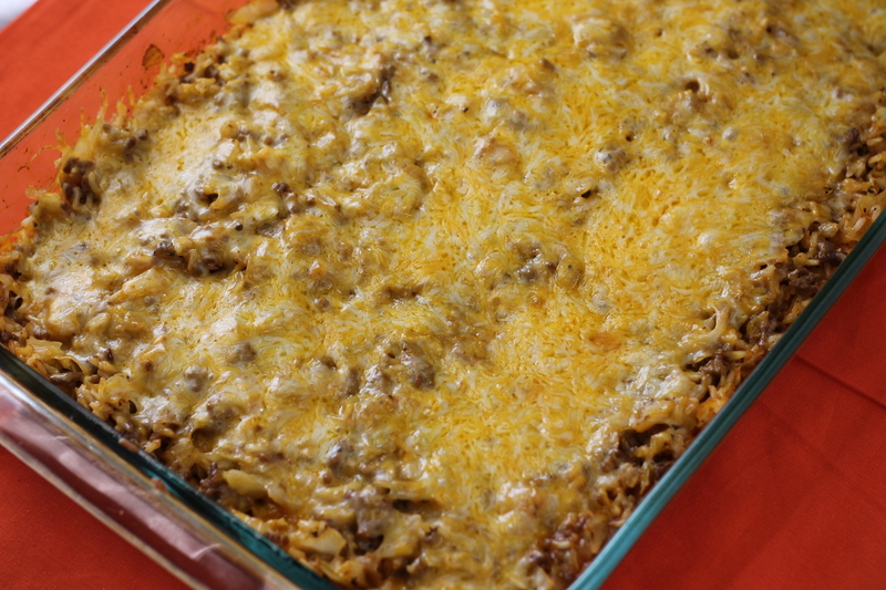 Easiest Layered Cabbage Casserole