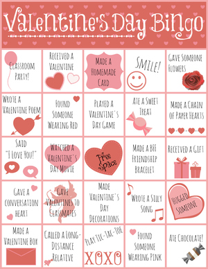 Printable Valentine's Day Bingo