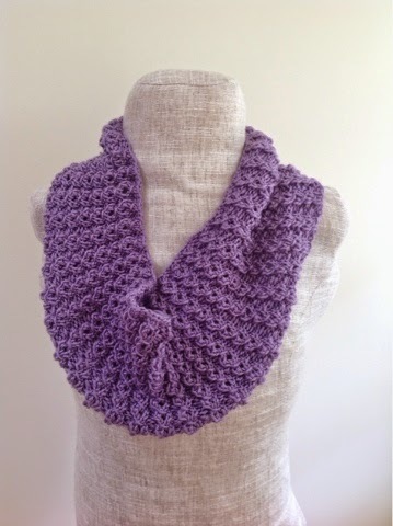 Lacy Lavender Cowl