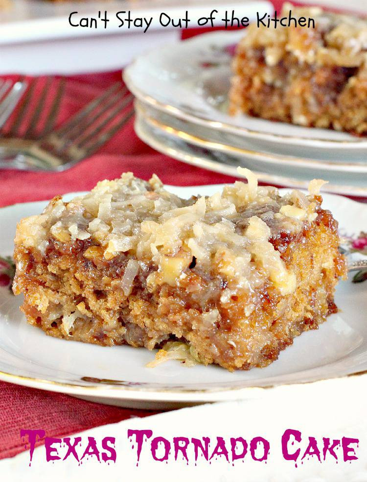 Dangerously Good Texas Tornado Cake