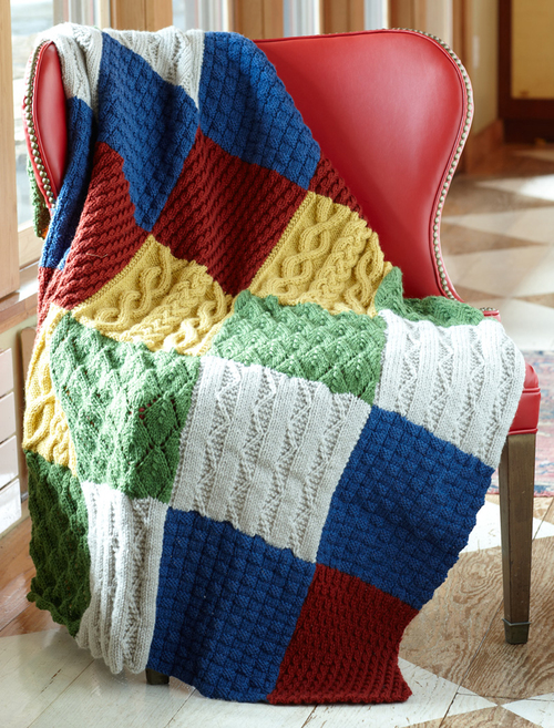 Patch Sampler Throw Allfreeknitting Com Patch Sampler Throw Allfreeknitting Com