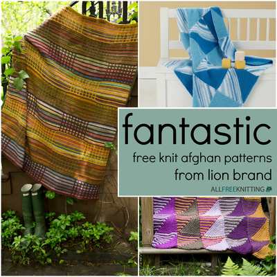 Fantastic Free Knit Afghan Patterns from Lion Brand