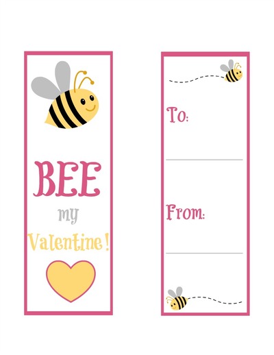 Bee Mine Free Printable Bookmarks