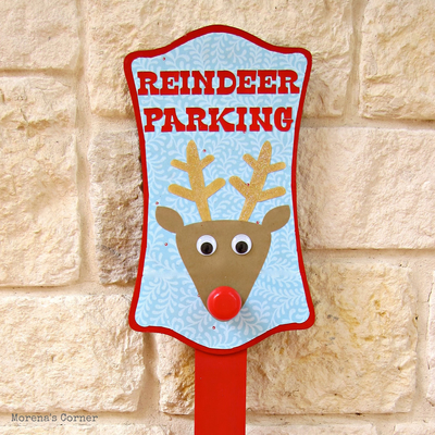 Reindeer Light Up Christmas Sign