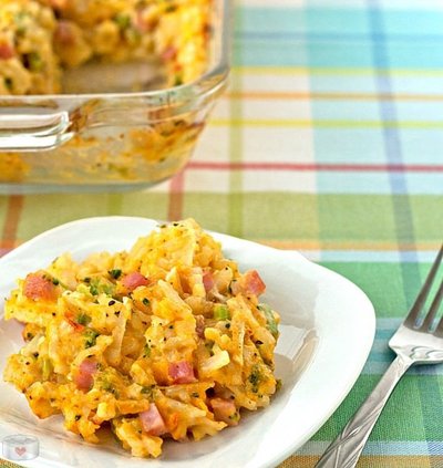 Broccoli Cheddar Hash Brown Casserole