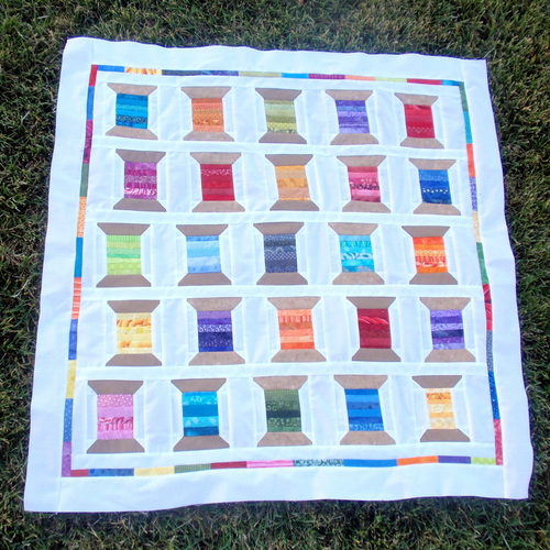 Rainbow Shuffle Spool Quilt