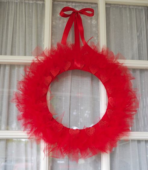 Dollar Store Valentines Day Wreath