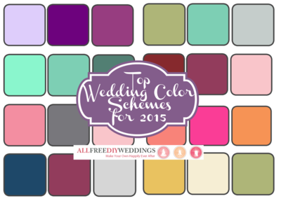 Top Wedding Color Schemes for 2015