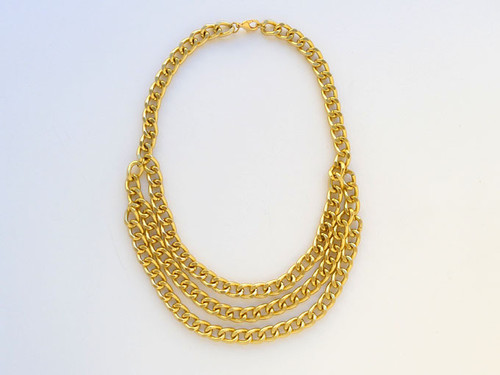 Gorgeous Golden Layered Chain Necklace | AllFreeJewelryMaking.com