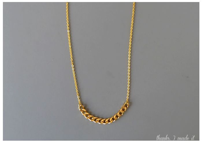 Simple Golden Chain Necklace | AllFreeJewelryMaking.com