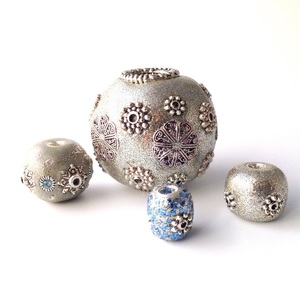 Make Your Own Metallic Clay Beads