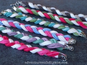 Braided Yarn Friendship Bracelets