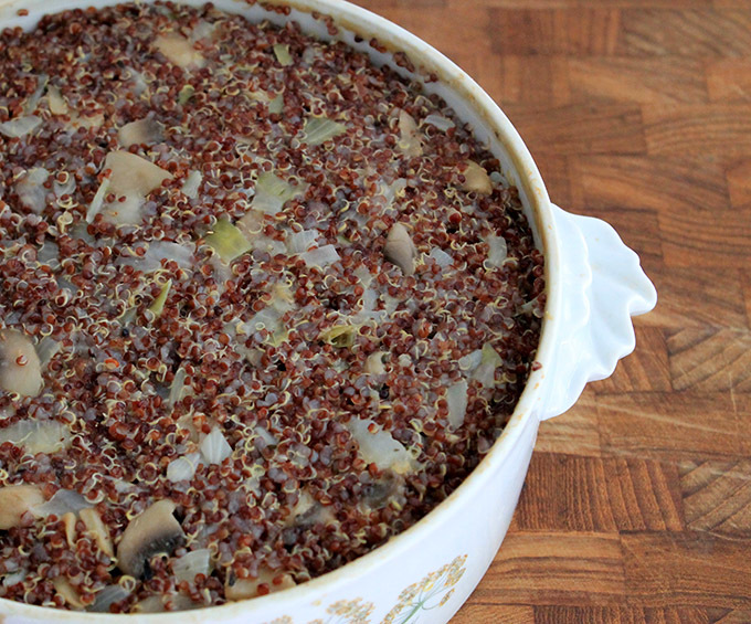 Mushroom Quinoa Casserole