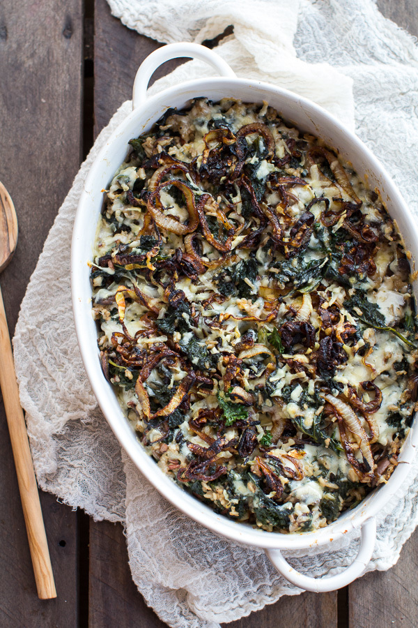 Wild Rice and Kale Casserole | FaveHealthyRecipes.com