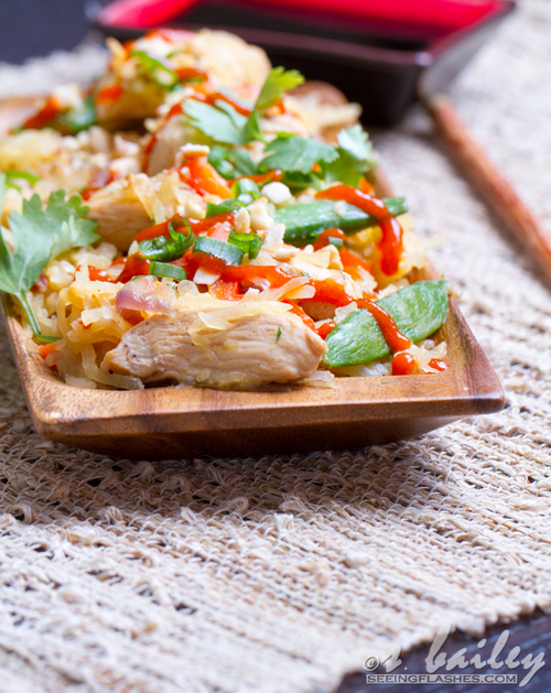 No-Noodle Chicken Pad Thai | FaveHealthyRecipes.com