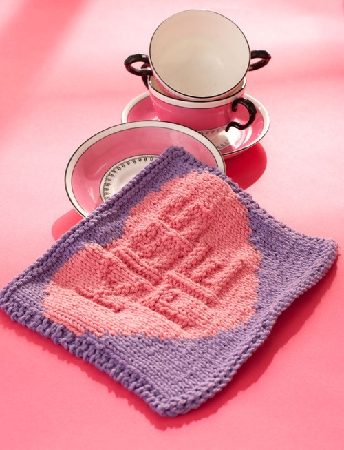 "Kiss Me" Candy Dishcloth