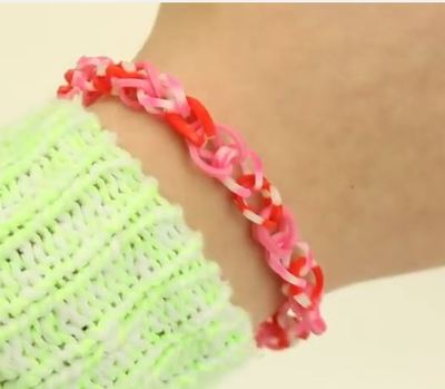 Valentine's Day Rainbow Loom Bracelet