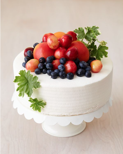 Bountiful Fresh Fruit Cake Decoration