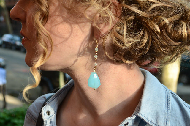 Stunning Aquamarine Drop Earrings