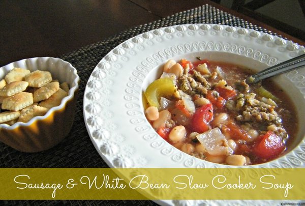 Sausage and White Bean Slow Cooker Soup