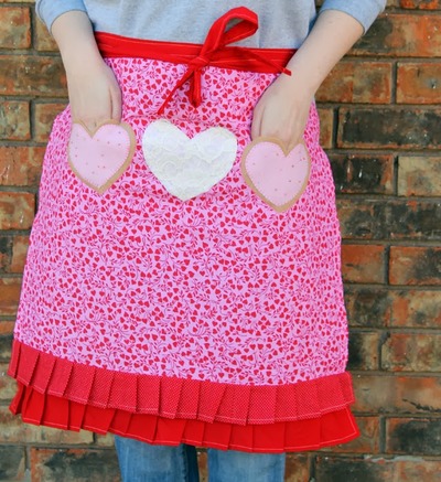 Lovey Dovey Free Apron Pattern