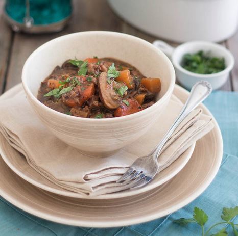 Slow Cooker Paleo Beef Bourguignon