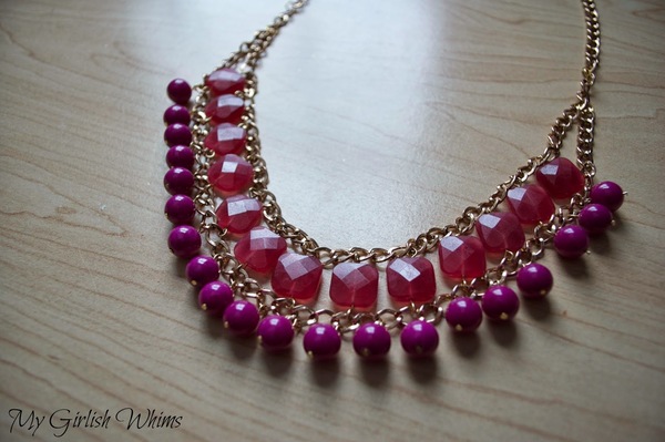 Double Tier Beaded Chain Necklace