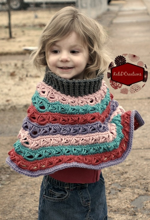 Customizable Broomstick Lace Poncho