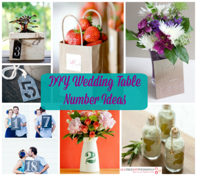 26 DIY Wedding Table Number Ideas