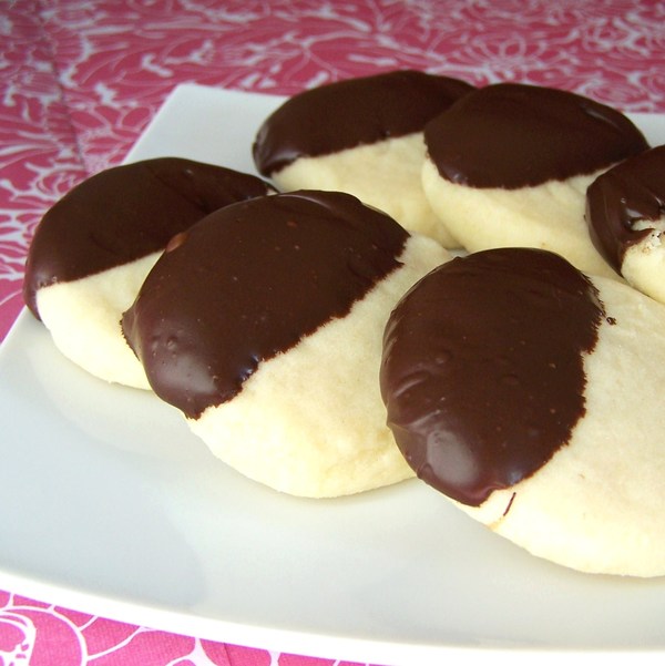 Whipped and Dipped Shortbread Cookies
