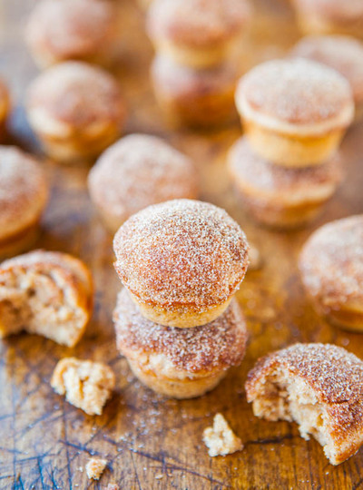 Cinnamon Sugar Mini Donut Muffins