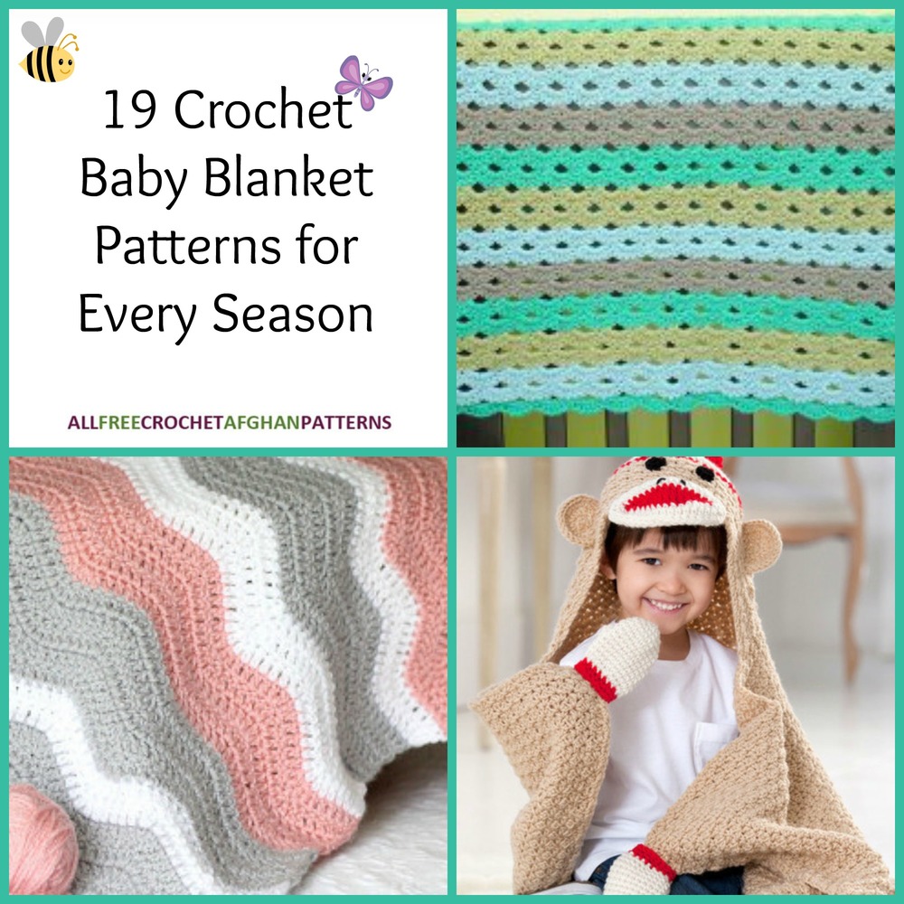 19 Crochet Baby Blanket Patterns For Every Season 