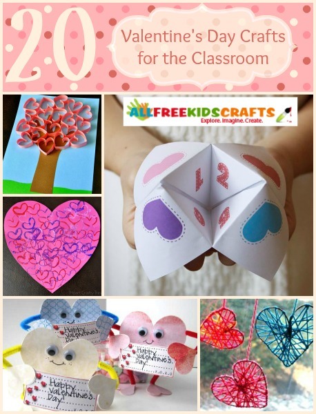 20 Valentine's Day Crafts for the Classroom | AllFreeKidsCrafts.com