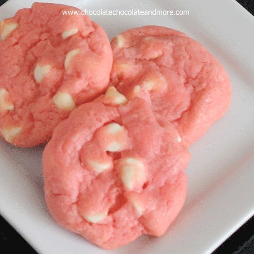 Cherry White Chocolate Pudding Cookies