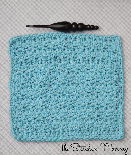 Half Double V-Stitch Square