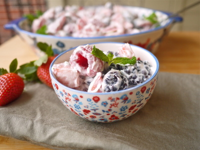 Mixed Berries and Cream