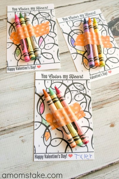 Free Printable Color-by-Number Valentines