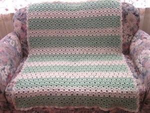 Crocheted Pastel Baby Blanket