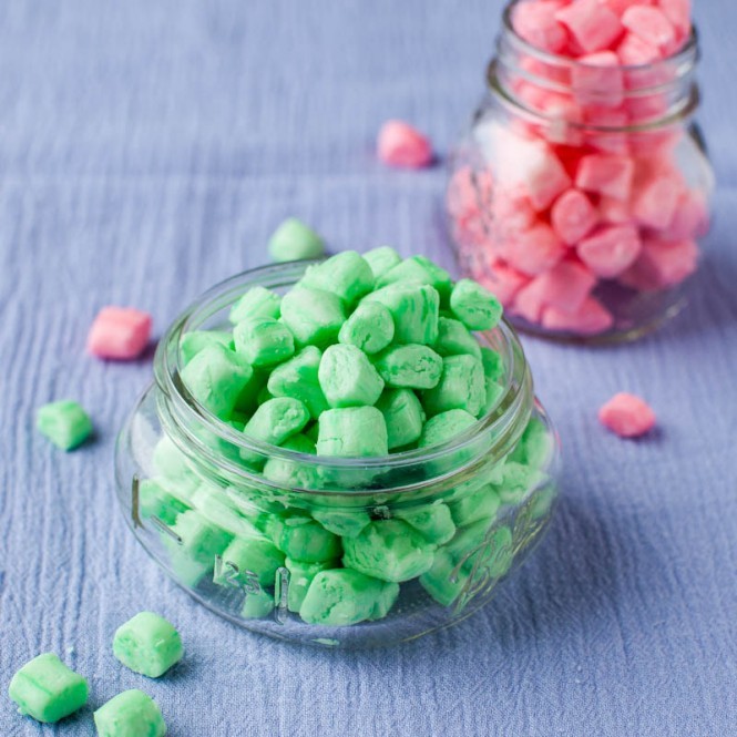 Soft Colorful Mints Colorful Old-Fashioned Butter Mints | AllFreeCopycatRecipes.com