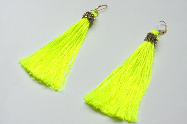 Neon Tassel Earrings