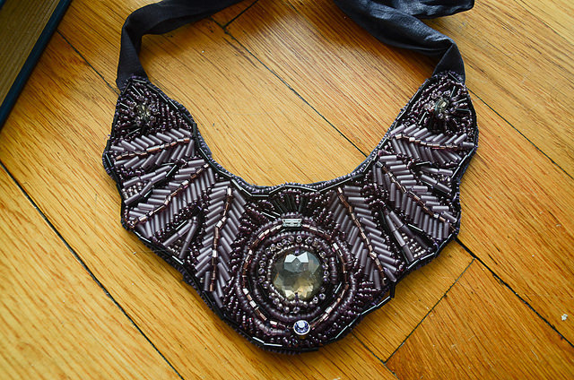 Elegant Jeweled Bib Necklace