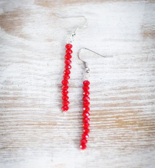 Stunningly Simple Valentines Day Earrings