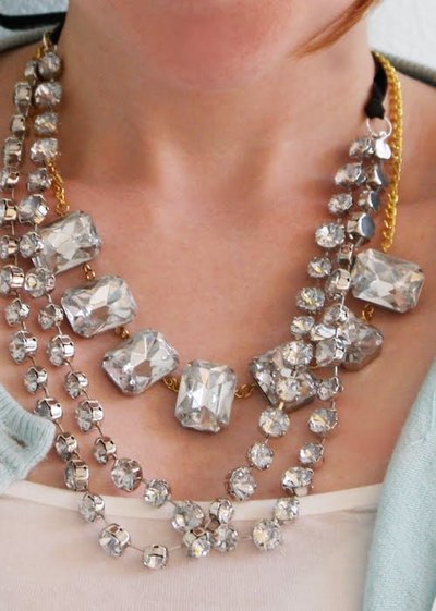 Chunky Rhinestone Necklaces