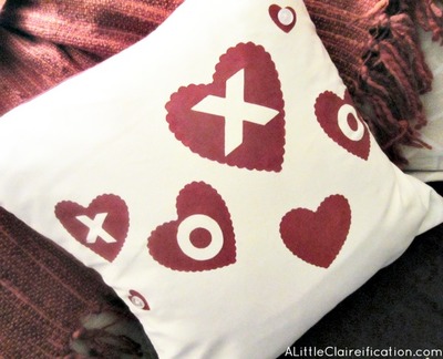 Simple Valentine Pillow Covers