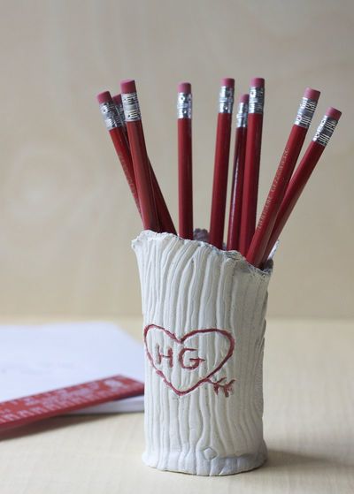 Whimsical Tree Trunk Pencil Holders