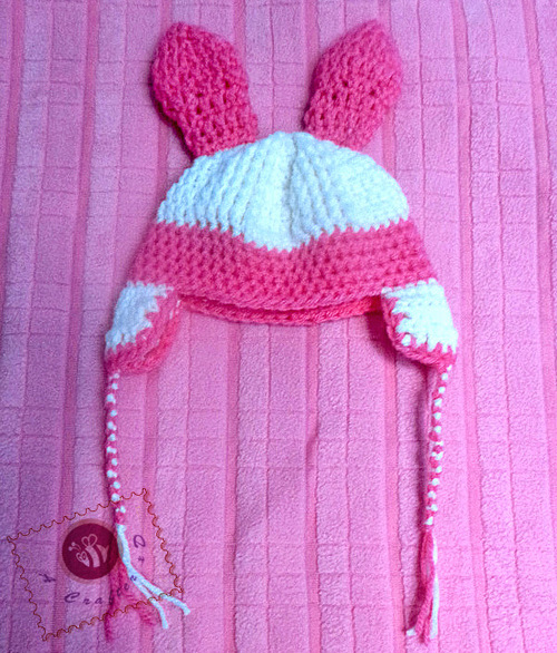 Cotton Candy Bunny Hat and Toy