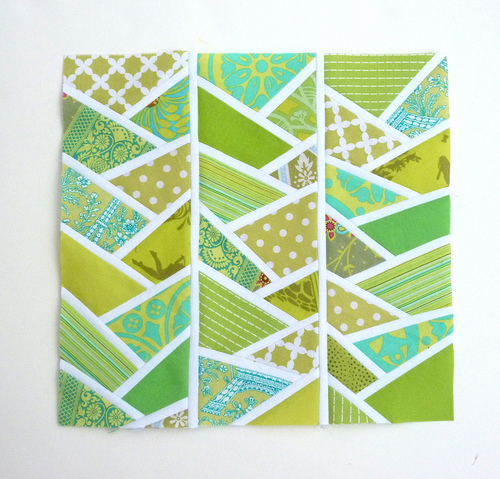 Wonky Herringbone Quilt Block